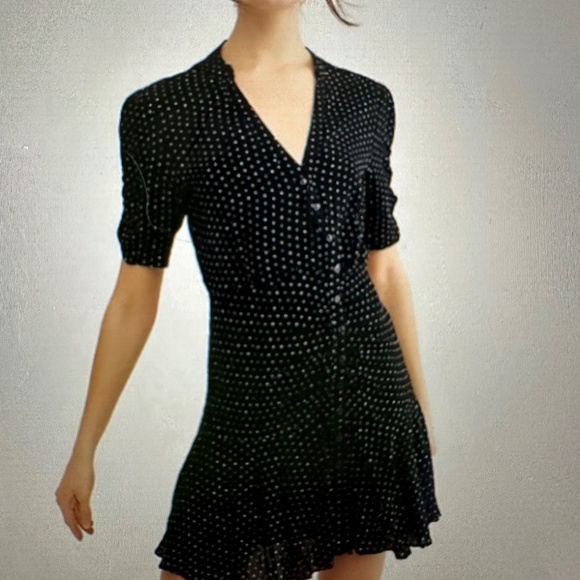 Free People Dresses & Skirts - FREE PEOPLE PIPPA POLKA DOT MINI DRESS. NWT. MEDIUM